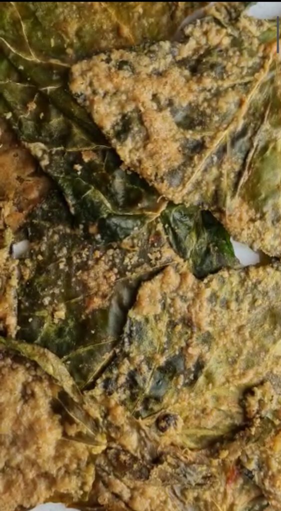 Kohlrabiblätter Chips